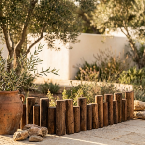 גדר עמודי עץ