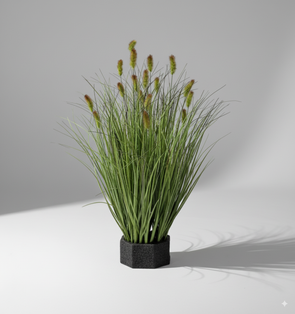 עשב זחל גדול מס' 4 ראש ירוק סתווי 65 ס"מ (19 ראשים)