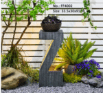 מזרקת מים אותיות