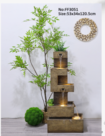 מזרקת מים שכבות