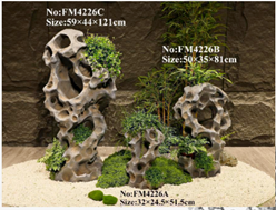 כלי פרחים אבן טאיהו משטח חלק