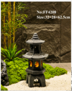 פנס ארמון יפני שתי שכבות