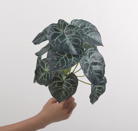 עלה אנתוריום ירוק כהה 13 ראשים 35 ס"מ – תמונה 2