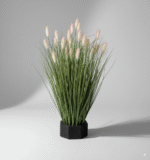 עשב זחל ירוק גדול מס' 3 ראש ורוד 65 ס"מ (19 ראשים)