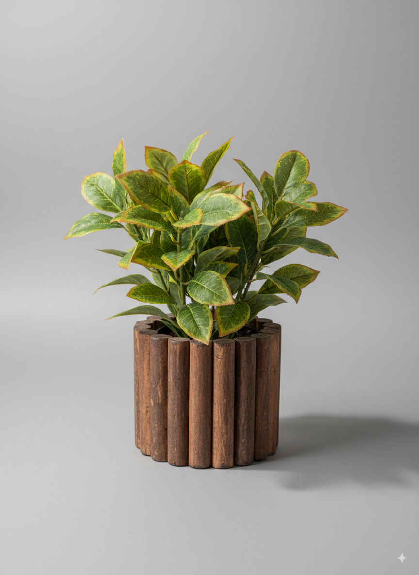 גדר עמודי עץ 97 ס"מ