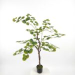 עץ צפצפה מלאכותי בעציץ שחור - 120cm