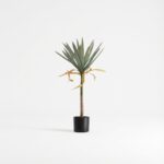 דרצנה מלאכותית בעציץ שחור - 85cm