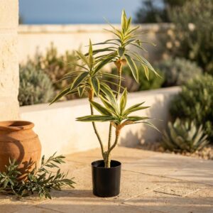 עץ דרקון מלאכותי שלושה ראשים