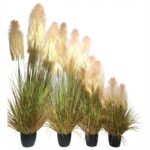 קנה סתווי מלאכותי בעציץ - 120cm