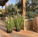 עשב זחל מלאכותי ראש ורוד