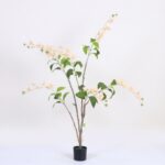 עץ יסמין מלאכותי בעציץ - זהב, 120cm