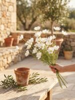 צרור פרחי קמומיל מלאכותיים