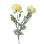 פרח ראנונקולוס מלאכותי צהוב - צהוב
