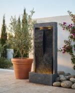 מפל מים מלבני דקורטיבי לגינה