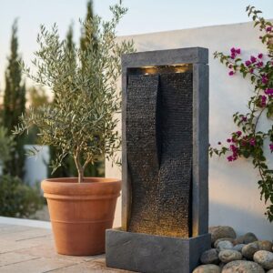 מפל מים מלבני דקורטיבי לגינה