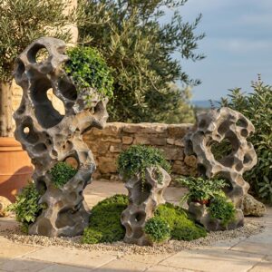 סט 3 כלי נוי דמוי אבן טאיהו