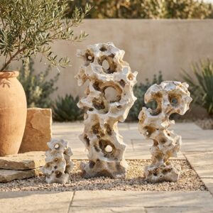 סט 3 אבני טאיהו לבנות