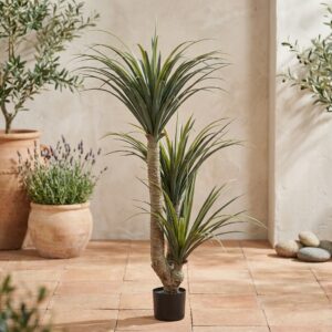 דרקונית מלאכותית בעציץ שחור